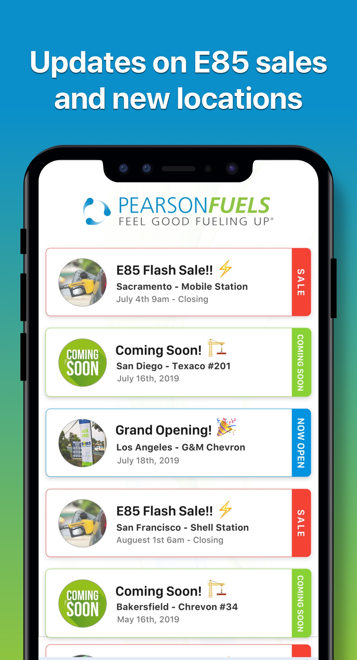 Find e85 sales
